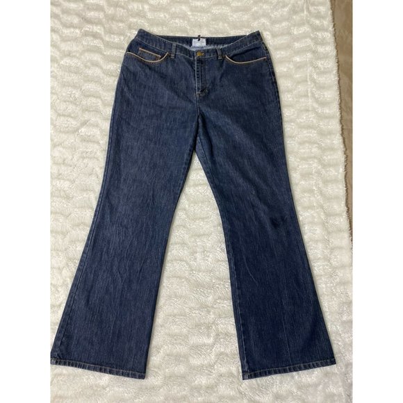 Jones New York womens Blue jeans stretch size 14 ( 34x32 ) - Picture 4 of 12